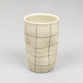 Minimalist Grid Thumbprint Tumblers