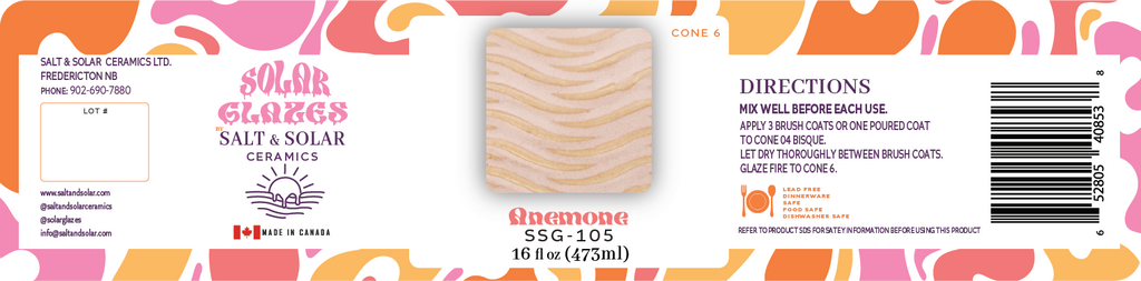 Anemone- Cone 6 Brushing Glaze
