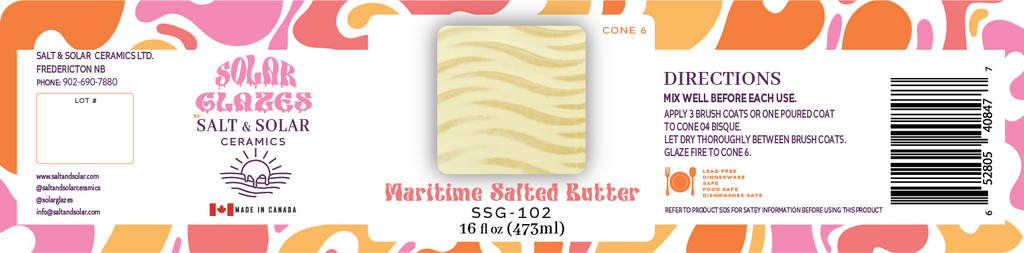 Maritime Salted Butter- Cone 6 Brushing Glaze