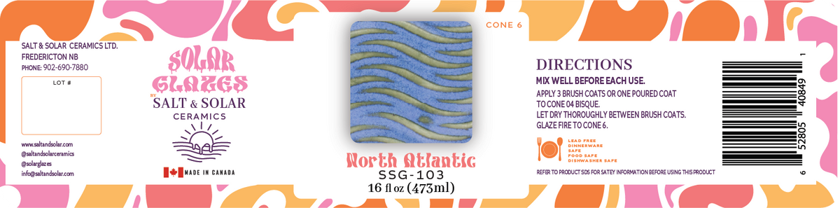 North Atlantic- Cone 6 Brushing Glaze