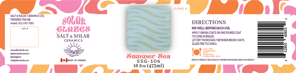 Summer Sea- Cone 6 Brushing Glaze